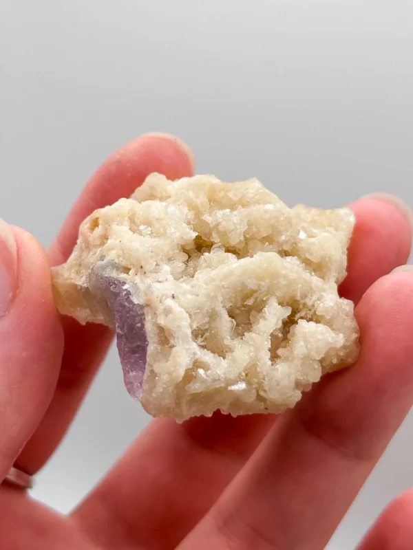 Pink Kunzite with Calcite Specimen, Bio Coloured Kunzite Specimen - Image 2