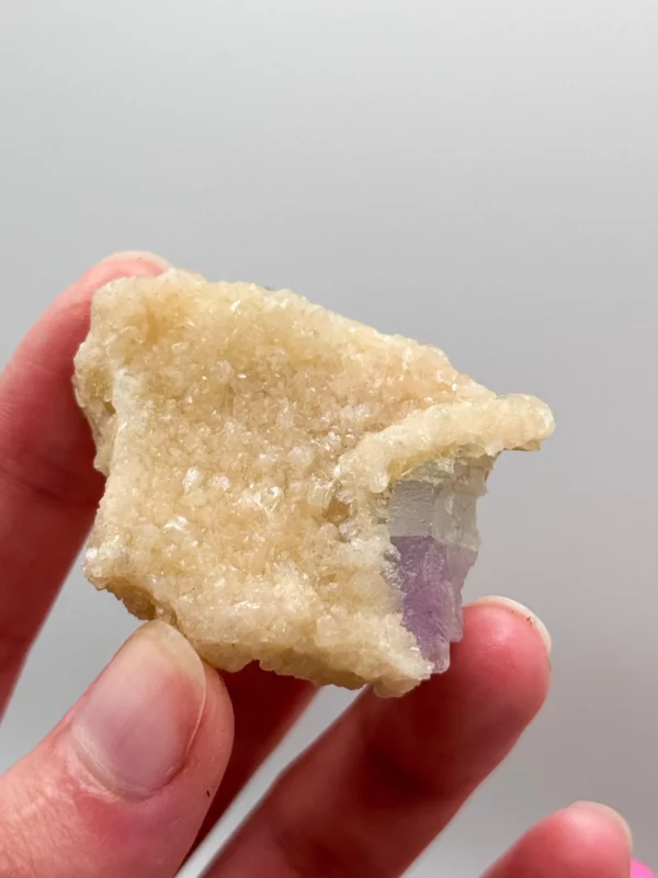 Pink Kunzite with Calcite Specimen, Bio Coloured Kunzite Specimen