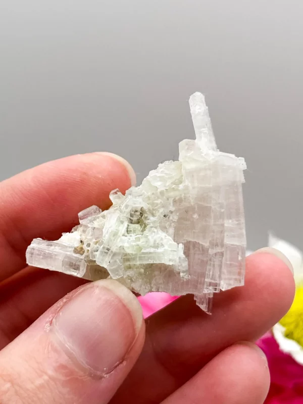Pink Tourmaline on Quartz Specimen - Image 2