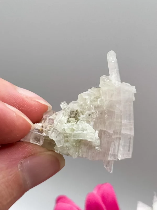 Pink Tourmaline on Quartz Specimen - Image 3