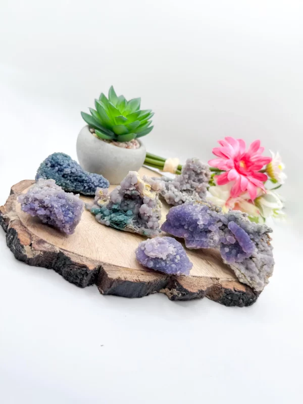 Gorgeous Grape Agate Chalcedony Cluster from Indonesia #1