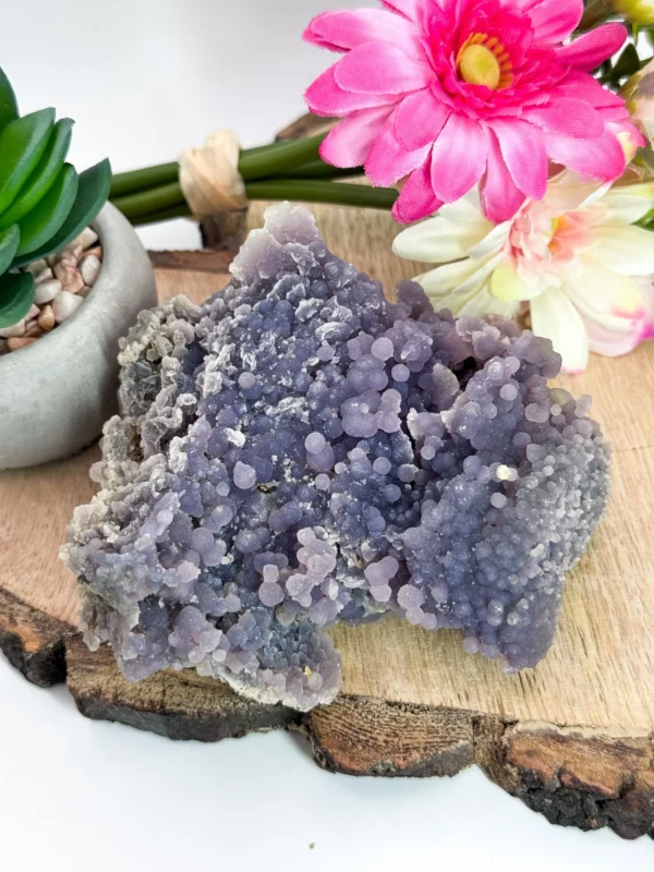 Gorgeous Piece of Grape Agate Chalchedony Cluster from Indonesia, Large Grape Agate Specimen #4 - Image 2