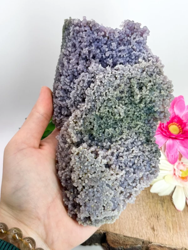 Grape Agate Chalchedony Cluster from Indonesia, Large Grape Agate Specimen #5 - Image 2