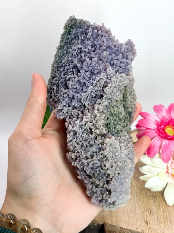 Grape Agate Chalchedony Cluster from Indonesia, Large Grape Agate Specimen #5