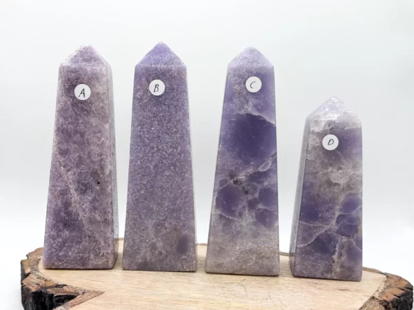 120mm Lepidolite Tower, Polished Lepidolite Tower