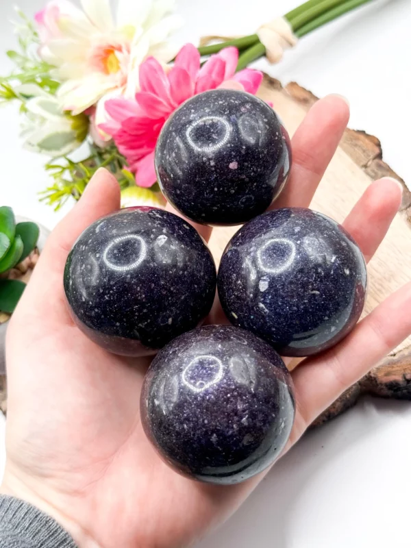 50mm Lepidolite Sphere, Medium Size